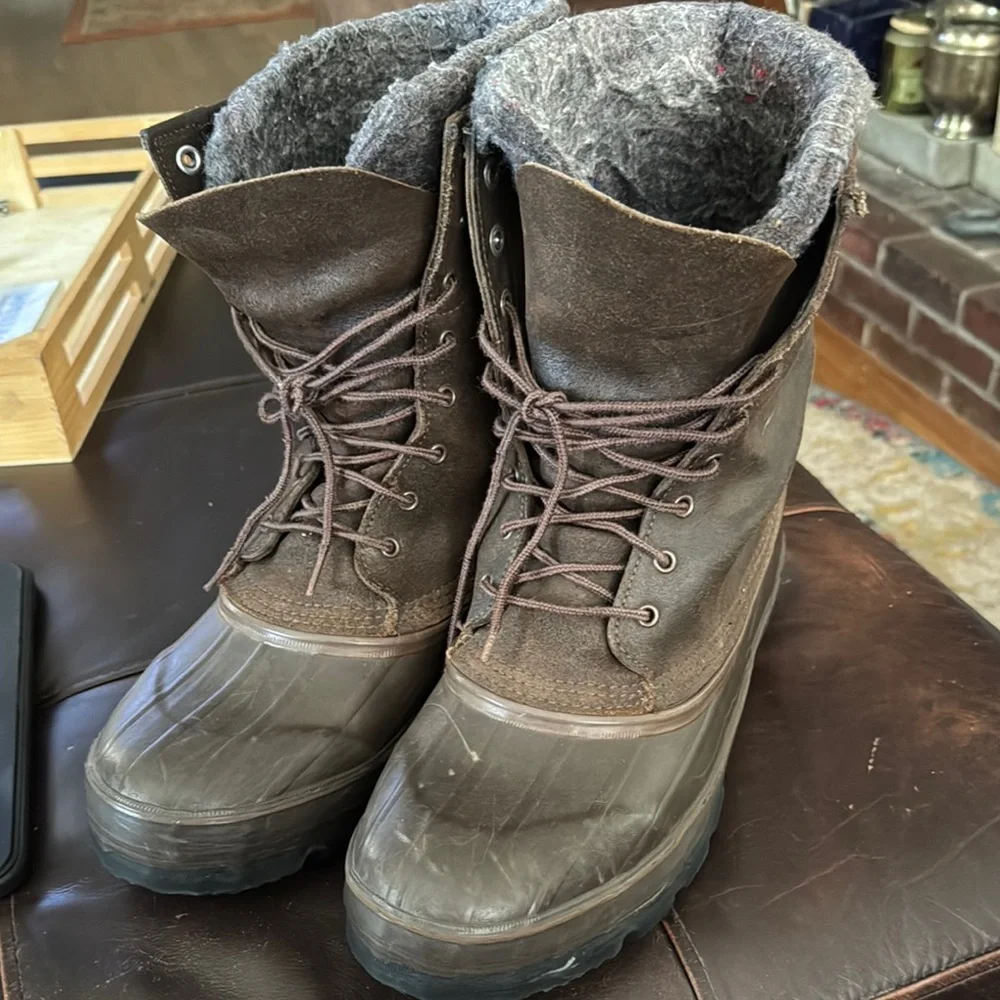 LaCrosse Brown Rain & Snow Boots with Durable Leather Uppers